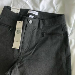 BNWT Calvin Klein grey zipper pants